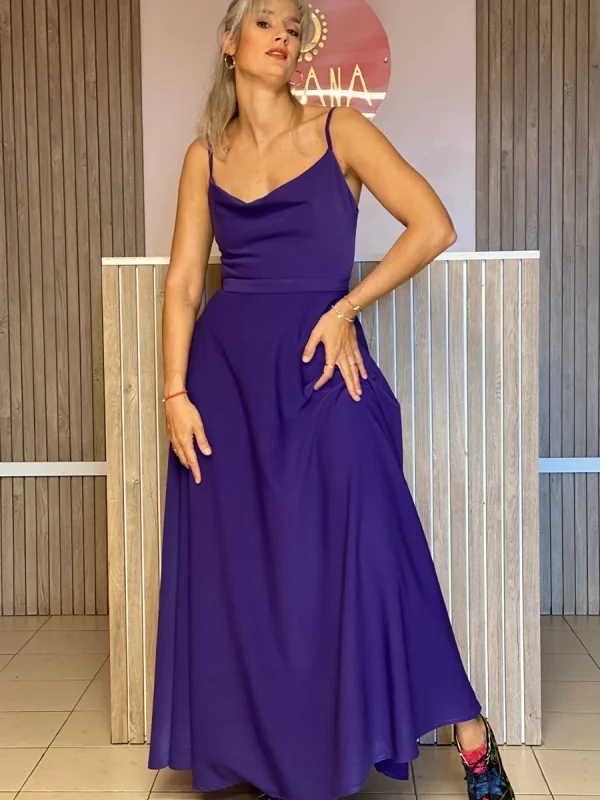 Vestido “Luna con maxi falda” talle M género: crepe - Imagen 2